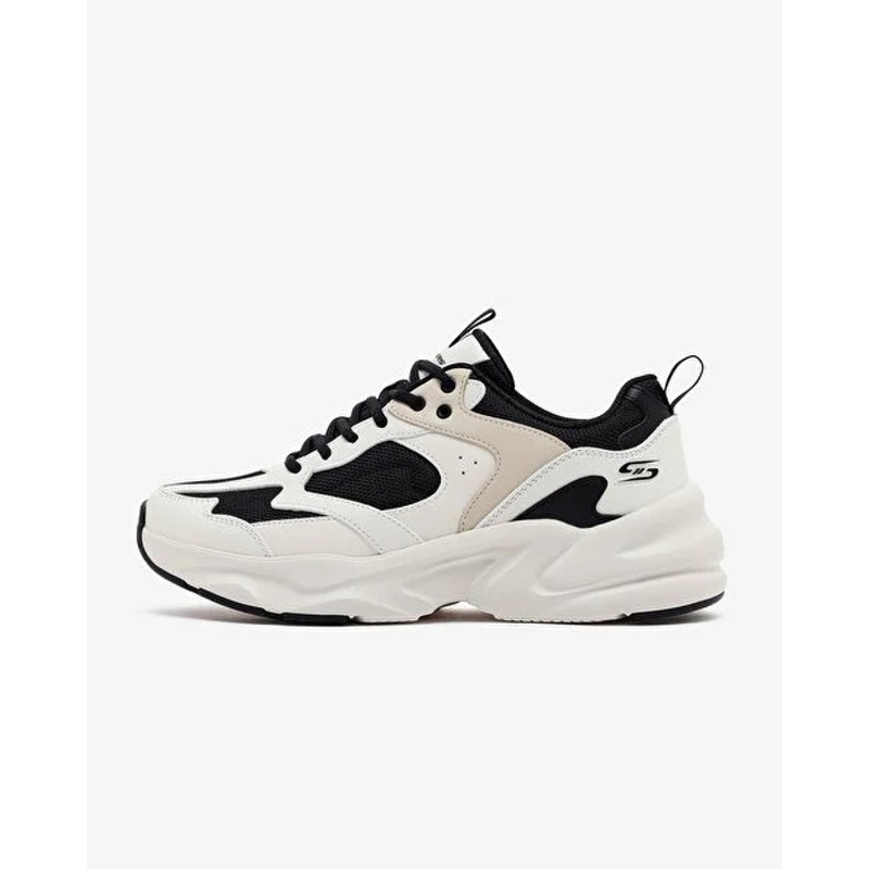 Skechers Bobs Bamina 2 Erkek Spor Ayakkabı (118322 BKW) SİYAH-BEYAZ